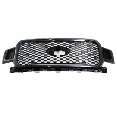 #ad JL3Z8200SF Front Radiator Grille Assembly For 2018 2020 Ford F 150 Shadow Black