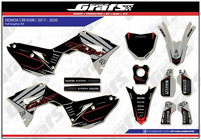 #ad 2017 2018 2019 2020 CRF 450R Graphics Kit For HONDA CRF450R 450 R Decals Sticker