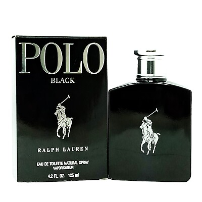 #ad Ralph Lauren Polo Black Bold 4.2oz Men#x27;s EDT New in Sealed Box