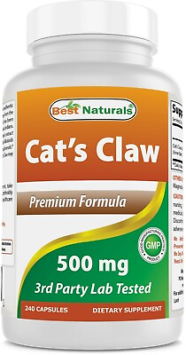 #ad Best Naturals Cat#x27;s Claw 500 mg 240 Capsules