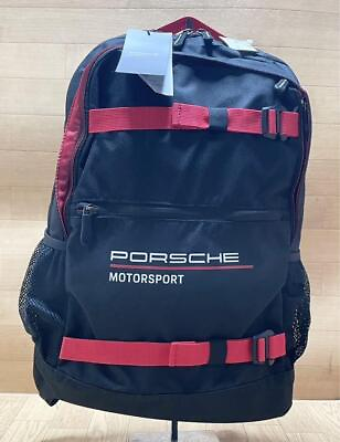 #ad Porsche Motor Sports Backpack Rucksack Nylon Black W35cm×H38cm×D10cm japan