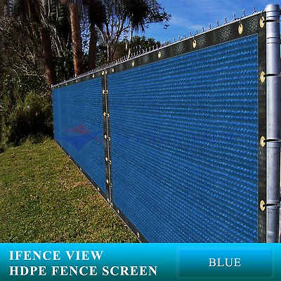 #ad Ifenceview 3 FT High Blue Balcony Deck Fence Privacy Screen Cover Fabric Panel