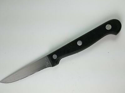 #ad Stainless Utility Knife Black Handle 8.5 Inch Long