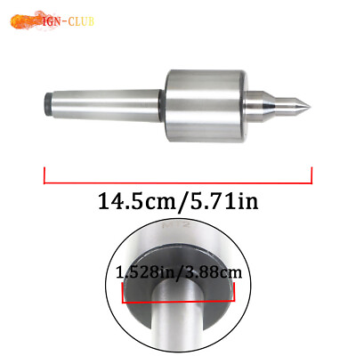 #ad MT2 Live Center CNC Long Spindle Tool Morse Taper Precision 0.000197#x27;#x27;