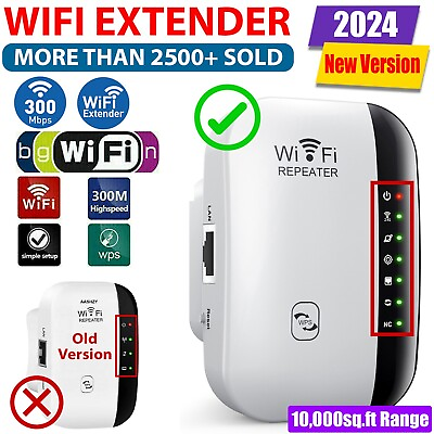 #ad Wifi Range Extender Internet Booster 300Mbps router Wireless Repeater Amplifier