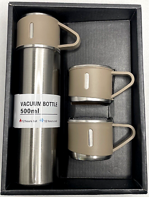 #ad Tea Coffee Cup Mug Thermo Stainless Steel Vacuum Flask Double Layer Gift Set