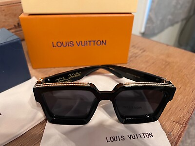 #ad Black Louis Vuitton 1.1 Millionaire Sunglasses Unisex Designed by Virgil Abloh