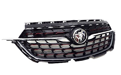 #ad Buick Encore GX OEM Front Grille Satin Steel Metallic with Red Insert 42737505