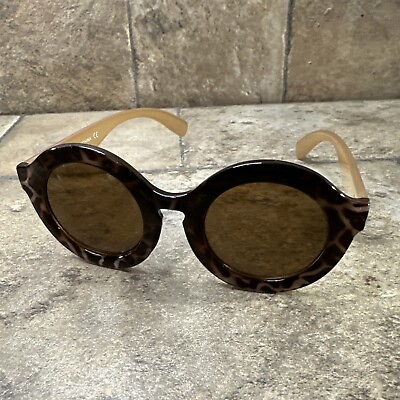 #ad Women’s Large Round Brown Tortoise Fashion Sunglasses Unbranded 44 16 142 46mm