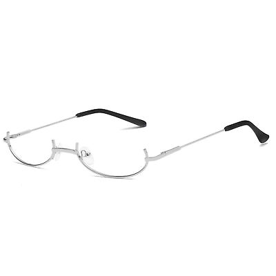 #ad Stylish Glasses Lens Free Long Lifespan Half Frame Style Party Glasses Without