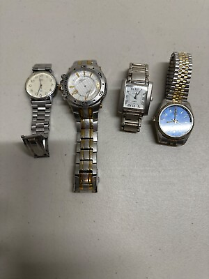 #ad 4 Mens watches sold as is for parts