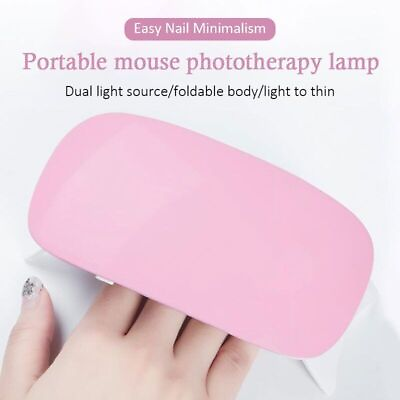 #ad Mini Nail Polish Glue Drying Lamp USB Interface Folding Mini Light Therapy Lamp