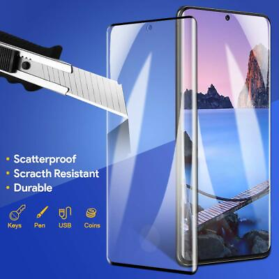 #ad full cover 3D Curved full tempered glass film for Samsung s20 screen protector