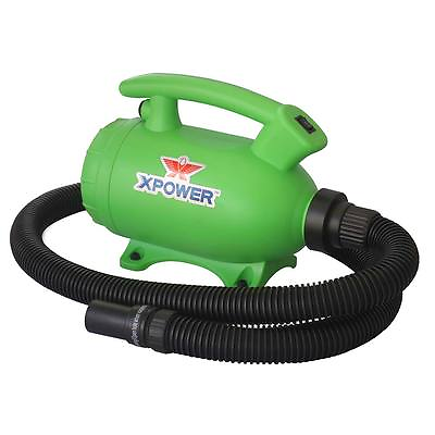 #ad XPOWER B 55 Portable Home Pet Grooming Dog Cat Force Hair Dryer amp; Vacuum Green