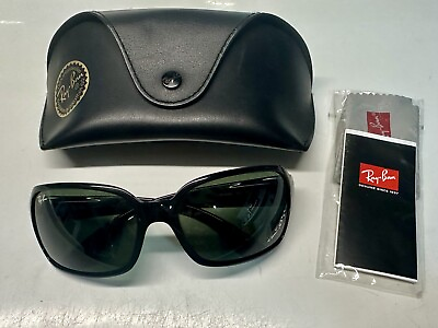 #ad New w Case Women’s Black Ray Ban Sunglasses