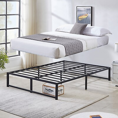#ad Vecelo 14 Inch Twin Full Queen King Size Bed Frame Metal Slats Support Platform