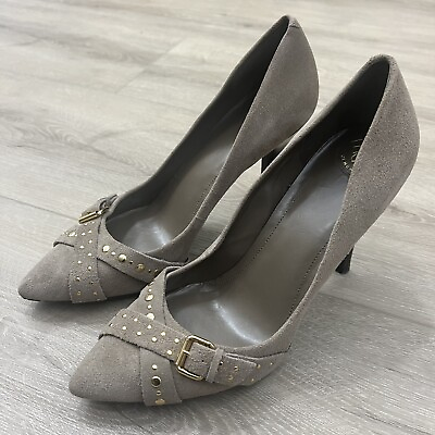 #ad BCBGeneration Heels Pumps Suede Studded Size 10 B $26.90