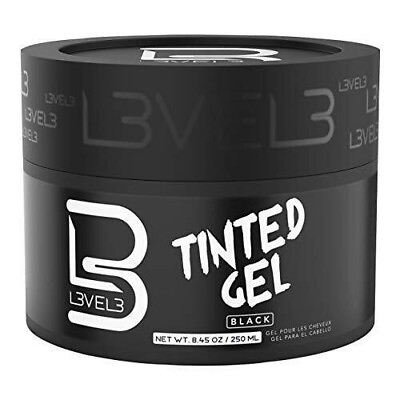 #ad Level 3 Tinted Gel Black Temporary Black Hair Gel For Hair No Flaking and $11.99
