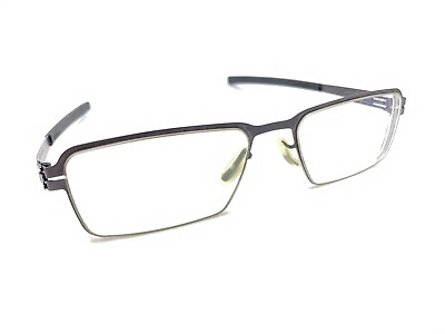 #ad IC Berlin Lior A. Matte Gunmetal Gray Eyeglasses Frames 51 18 145 Germany