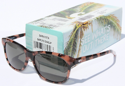 #ad COSTA DEL MAR Sarasota POLARIZED Sunglasses Womens Shiny Dusk Gray 580G NEW