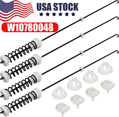#ad Update W10780048 Washer Suspension Rod Kit For Whirlpool Kenmore Washing Machine $21.89