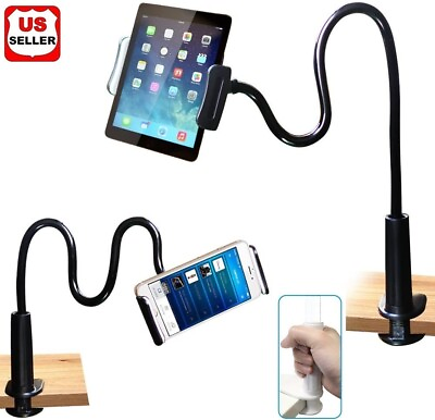 #ad Flexible Lazy Bracket Mobile Phone Stand Holder Car Bed Desk For iPhone Samsung $8.68