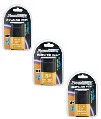 #ad 3X Batteries for Sony FDR AXP33 FDR AXP35 FDR AX700 HDR CX450 HDR CX455