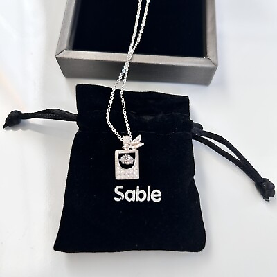 #ad Sable Womens Pendant Floating Crystal Necklace Jewelry Perfume Gift Anniversary