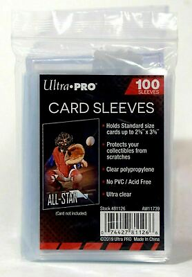#ad NEW Ultra Pro 100 Count Clear Poly Penny Trading Card Sleeves MTG Sports 81126