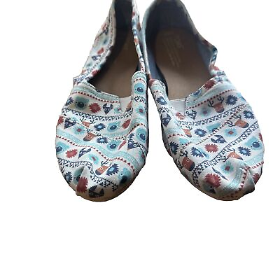 #ad Toms Winter Critters Slip On Alpargata Shoes Size 8.5 $19.99