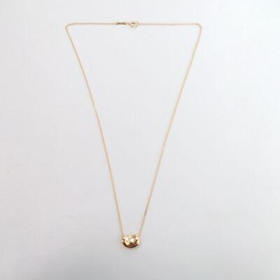 #ad Tiffany amp; Co. Bean Pendant Necklace 18k Yellow Gold 750 Elsa Peretti excellent