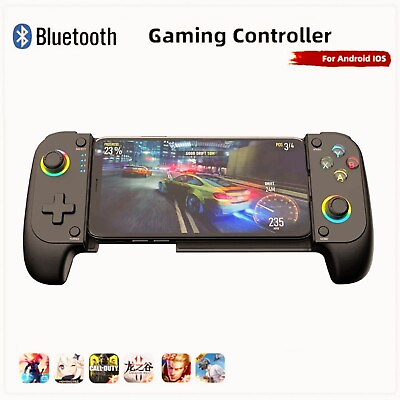 #ad Mobile Game Controller for iPhone and Android with RGB LightSupport Play