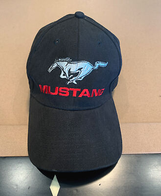 #ad #ad Authentic FORD Hat Mustang Logo Black Denim Cap