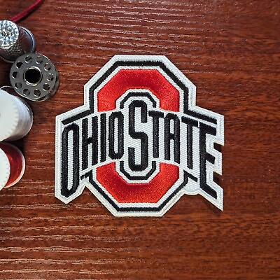 #ad Buckeyes OSU Ohio State University Embroidered Iron On 3x3.75quot;