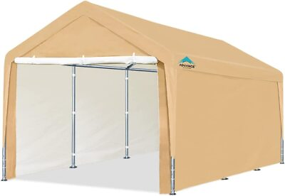 #ad 10#x27;X20#x27; Heavy Duty Carport Canopy Car Garage Boat Shelter Party Tent with 8 Legs