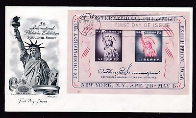 #ad 5th INTERNATIONAL PHILATELIC EXHIBITION. 1956 FIRST DAY OF ISSUE NEW YORK