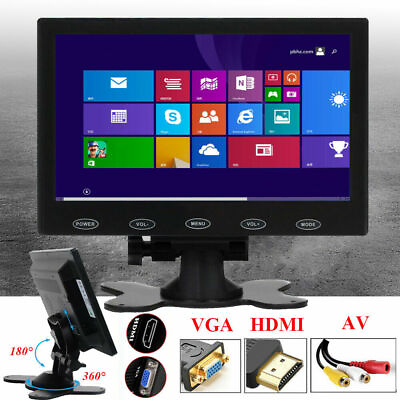 #ad Mini 7quot; 10quot; 10.1quot; LCD CCTV Monitor PC Screen AV RCA VGA HDMI for DSLR Raspberry