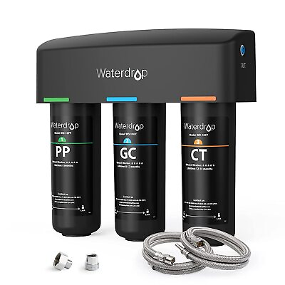#ad Waterdrop TSA 3 stage Under Sink Water Filter Direct Connect to Home Faucet
