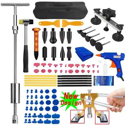 #ad Car Dent Repair Tools T Puller Auto Body Sheet Metal Paintless Removal Hail Pit
