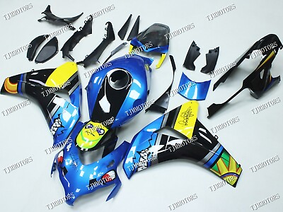 #ad For CBR1000RR 08 11 Yellow Blue Blk ABS Injection Bodywork Fairing Plastic Kit