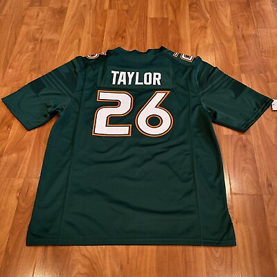 #ad Sean Taylor Miami Hurricanes Jersey Size L College Football Throwback Stitched