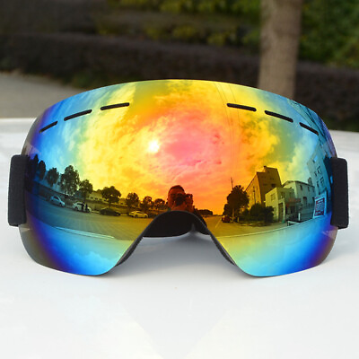 #ad Unisex Winter Outdoor Ski Snowboard Ski UV Goggles Windproof Anti Fog Glasses