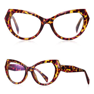 #ad Womens Anti Blue Light Glasses TR90 Cat Eye Full Frame Eyeglass Frames N