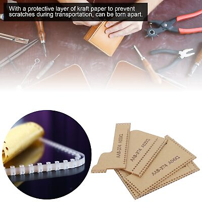 #ad 4Pcs Acrylic Template Card Bag DIY Bear Leather Pattern Wallet Mold DGD