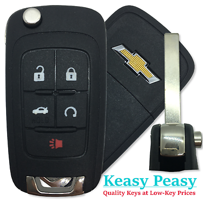 #ad OEM Chevrolet Multi Car Flip Key W Uncut Blade FCC: V2T01060512 Multi Part #s