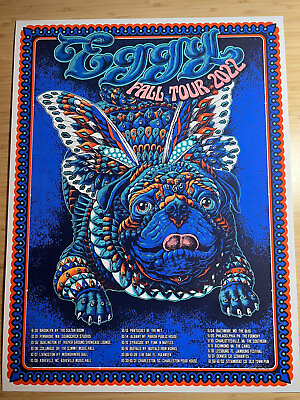 #ad Eggy the band RARE Fall 2022 tour poster Bioworkz not goose phish grateful