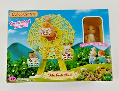 #ad Calico Critters Baby Ferris Wheel W Milo Toy Poodle New In Box Epoch 3