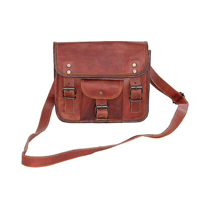 #ad Huge Sale Men#x27;s Rea Leather Vintage Messenger Shoulder Laptop Bag Briefcase