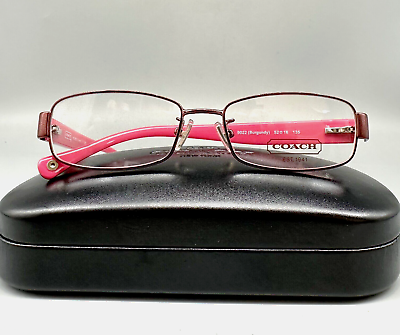 #ad Coach HC 5001 9022 Taryn Women#x27;s Eyeglasses 52 16 135mm Burgundy Original