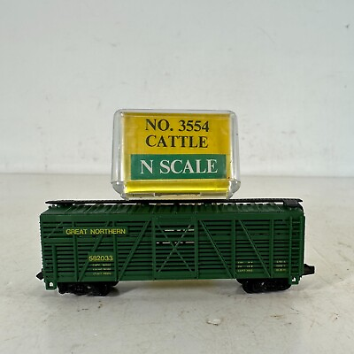 #ad Model Power 3390 N Scale Railway Express Agency REX 6405 Green Reefer Car